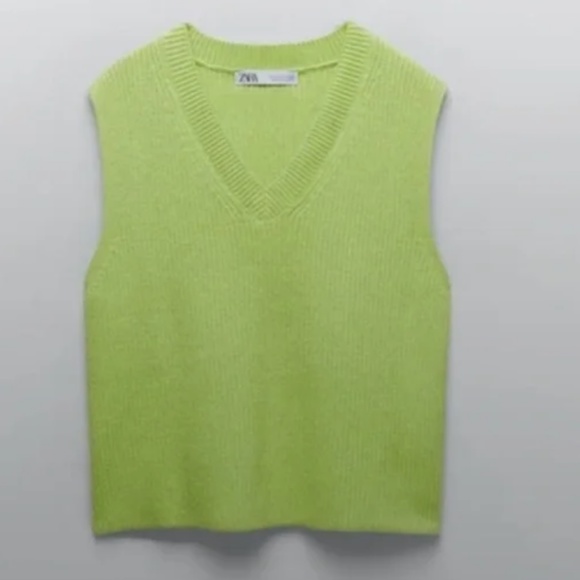 Zara‎ Neon Sweater Vest - Picture 1 of 7
